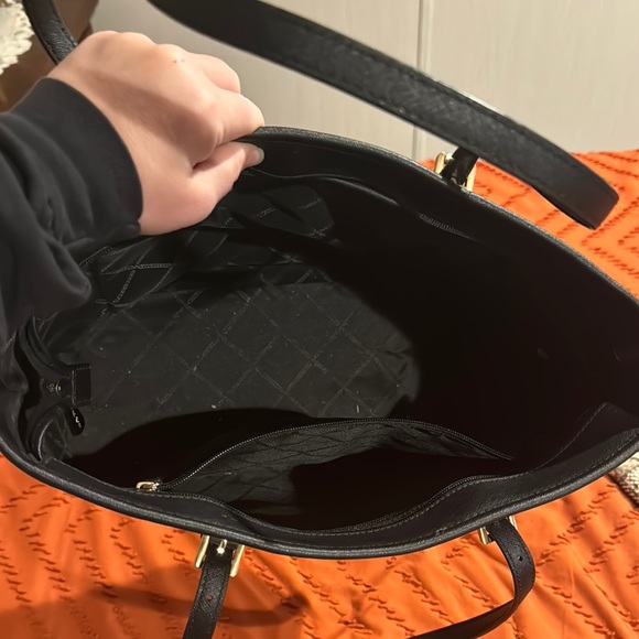 Michael Kors Black Leather Tote - Picture 4 of 4